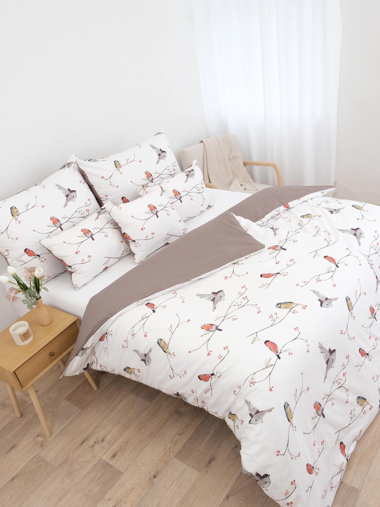 Bavlnené obliečky Renforcé - Vtáčiky