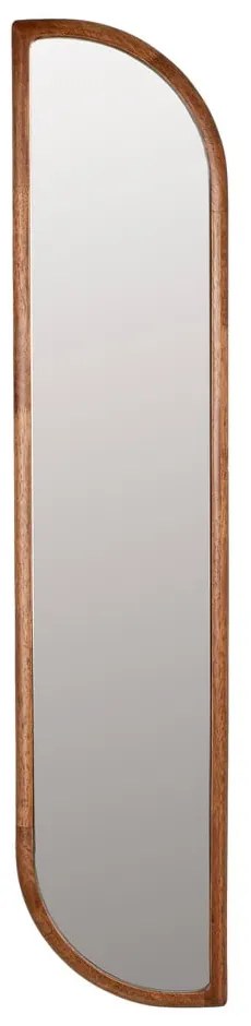 Nástenné zrkadlo s dreveným rámom 26x120 cm Nyko – White Label