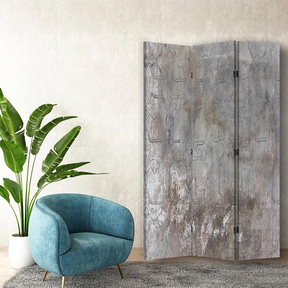 Gario Paraván Tlmená sivá Rozmery: 110 x 170 cm, Prevedenie: Otočný paraván 360°