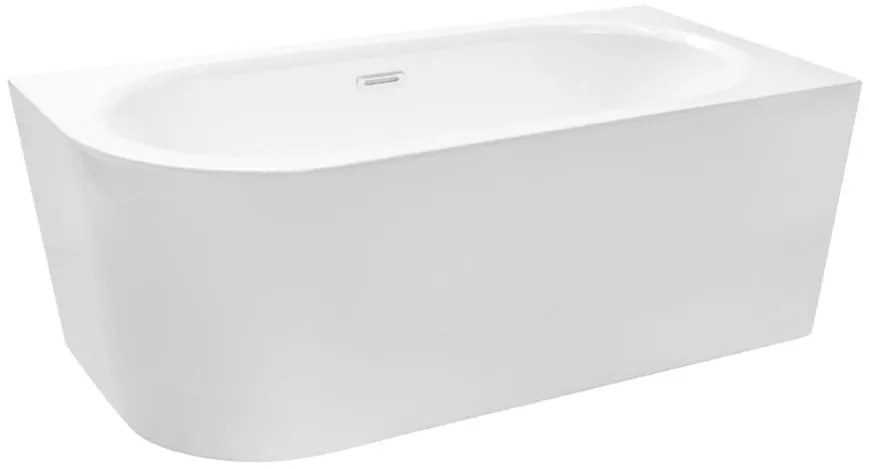 Voľne stojaca vaňa nástenná Avita A-Line 160P + sifón klik-klak zlatá