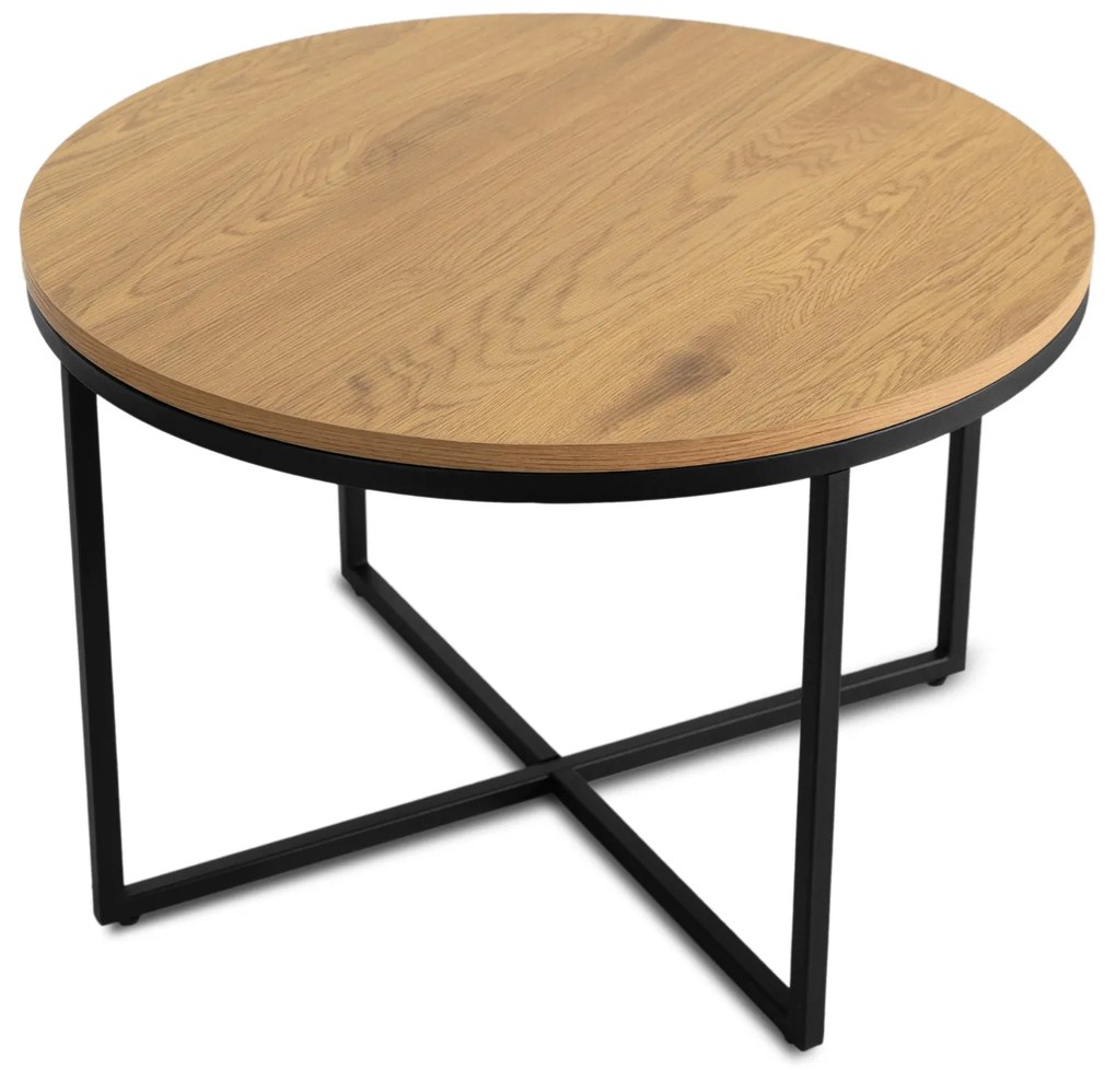 PROXIMA.store - Okrúhly konferenčný stolík HANTEL FARBA: čierna