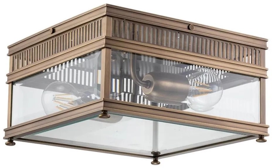 Elstead HOLBORN-F-DB - Vonkajšie stropné svietidlo HOLBORN 2xE27/60W/230V IP44