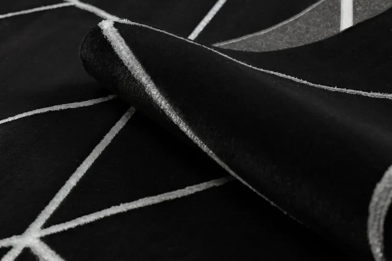 Koberec EMERALD 7543 čierno / strieborný