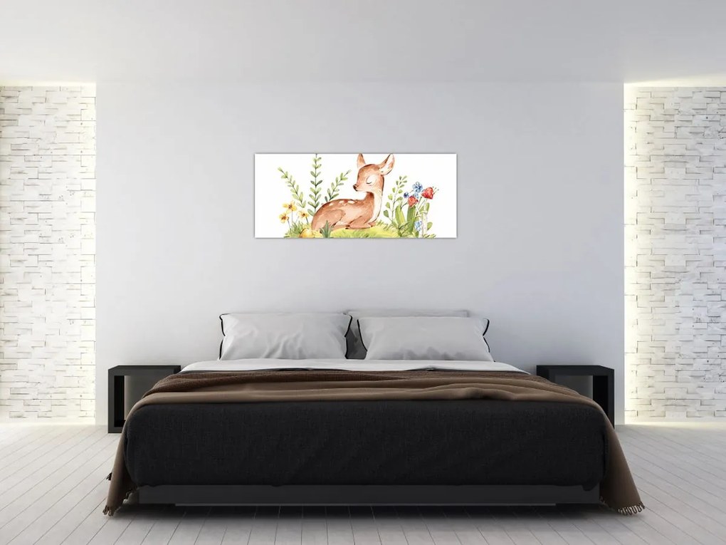 Obraz - Malý srnček (120x50 cm)