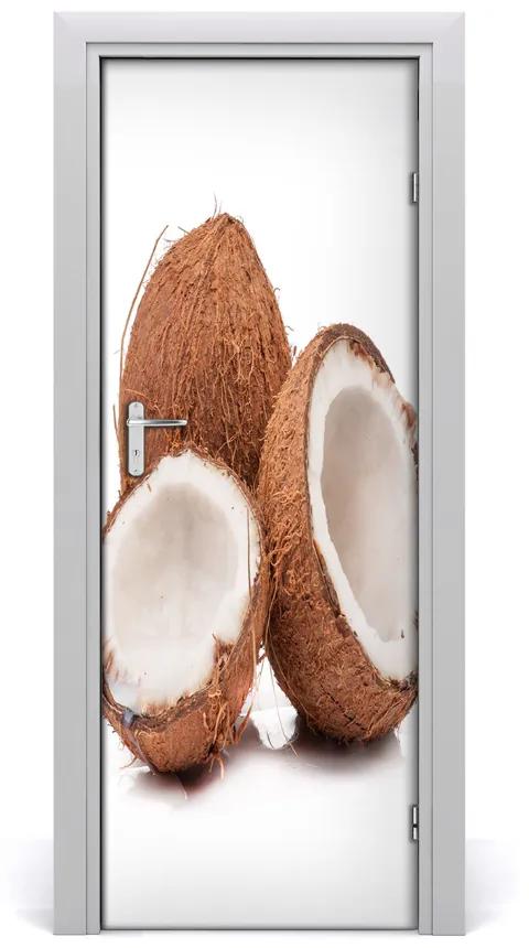Fototapeta na dvere do domu samolepiace kokos 75x205 cm