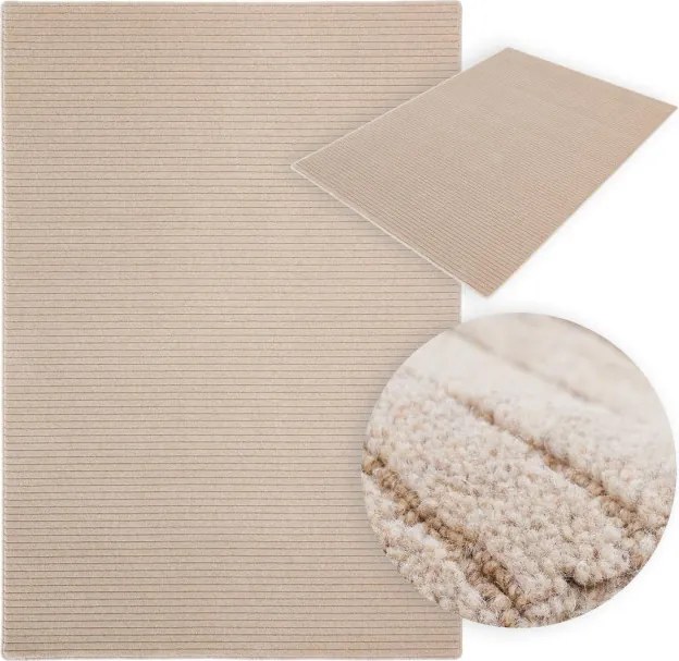 Koberec Agnella Noble Ruti svetlobéžový