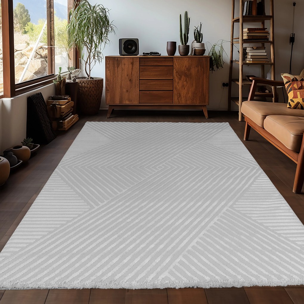 Ayyildiz 200x290 cm Kusový koberec Sahara 1115 Silver, šedá, obývacia izba
