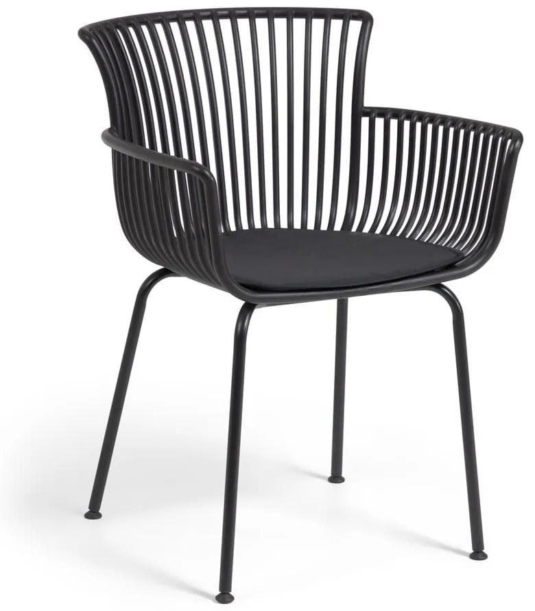 Čierna záhradná stolička Kave Home Surpika