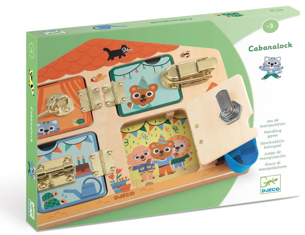 Domček so zámkami - mačička slávi narodeniny