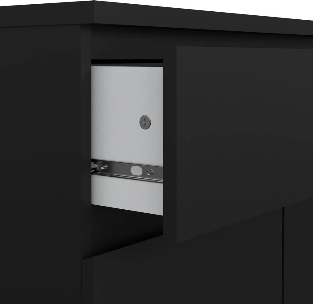 Komoda Jednoduchá 234 80 cm čierny mat