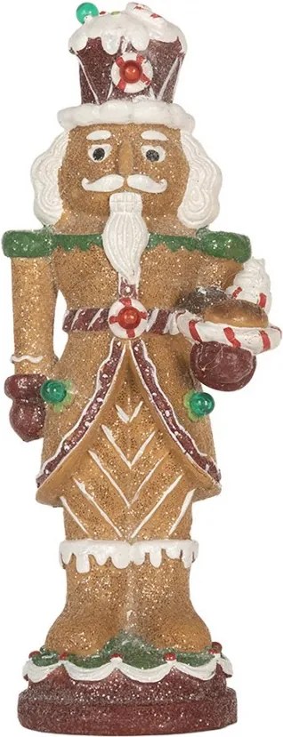 Perníkový LED Luskáčik Gingerbread Nutcracker - - 13*10*31 cm / 3*AAA