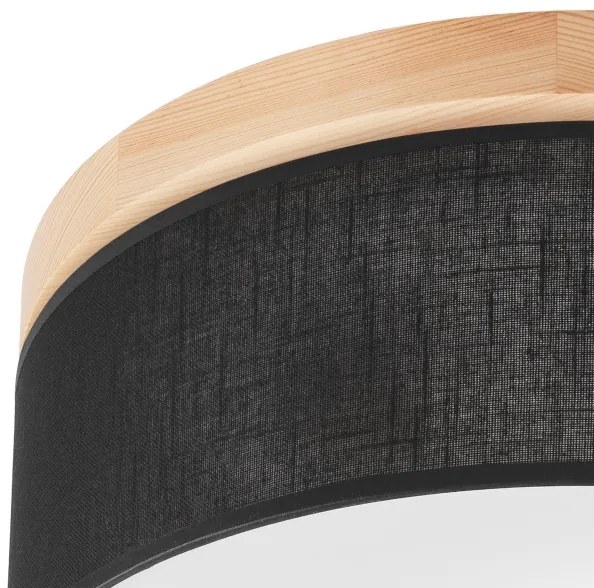 Brilagi - LED Stropné svietidlo BELLADONNA 2xE27/15W/230V pr. 40 cm čierna/borovica