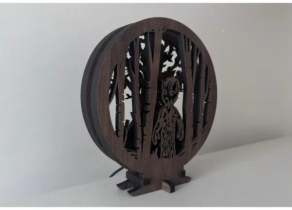 Li-Go 23613/DUB2 - stmievateľná LED stolová dekorácia LED/12W/230V 20x22 cm dub