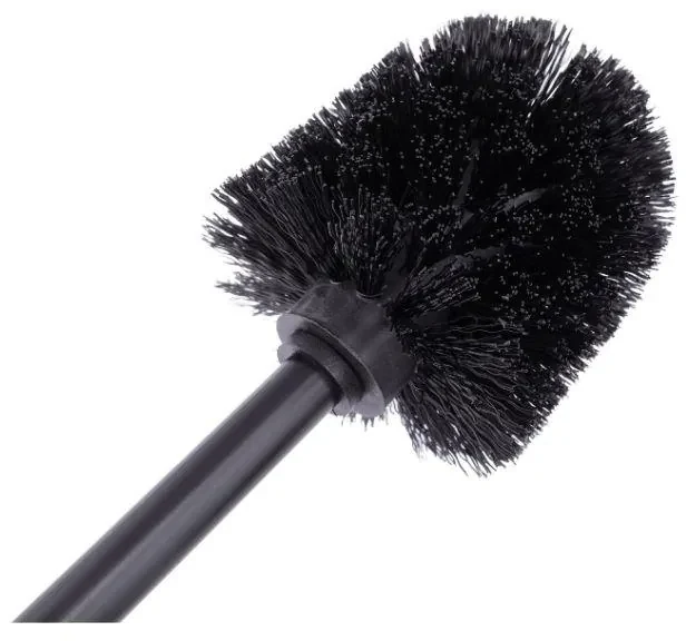 Erga Madera, toaletná WC kefa na postavenie, čierna-hnedá, ERG-YKA-P.MADERA-BLK