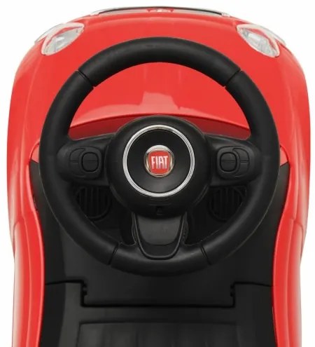 vidaXL Detské autíčko Fiat 500, červené-