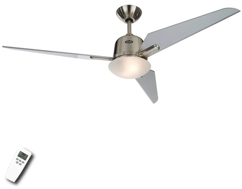 Stropný ventilátor Eco Aviatos strieborný 132 cm