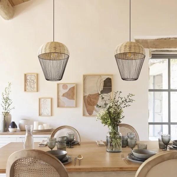 Atmosphera - Luster na lanku ANEA 1xE27/40W/230V ratan