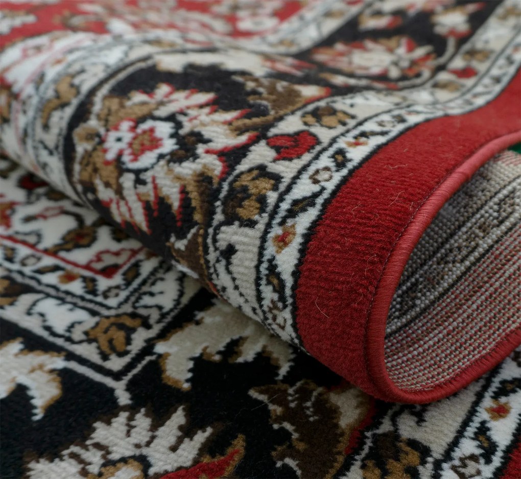 Koberec Lotus 9306 RED – červený vzorovaný obdĺžnik Rozmer: 60x90 cm