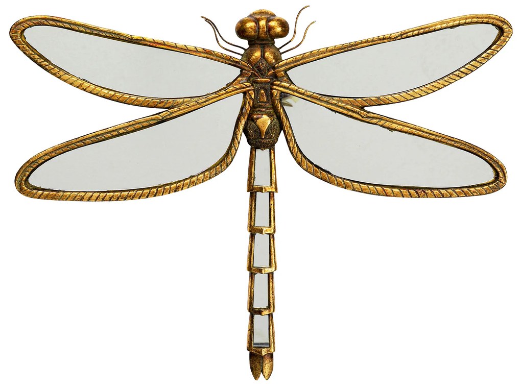 Dragonfly zrkadlo zlaté 45CM