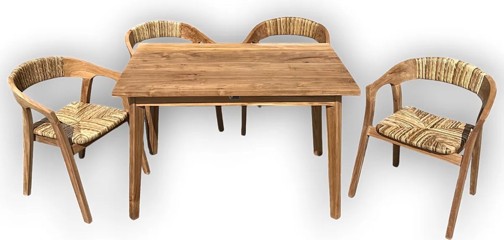 ROSARIO 120cm+ISABELLA SET - teakový nábytok