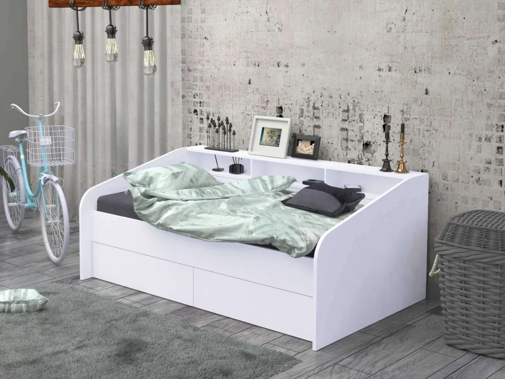OR Detská posteľ Vintage Farba: Biela, Rozmer lôžka: 180x90