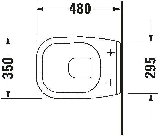 Duravit 22110900002 - Závesné WC D-CODE keramika/lesklá biela