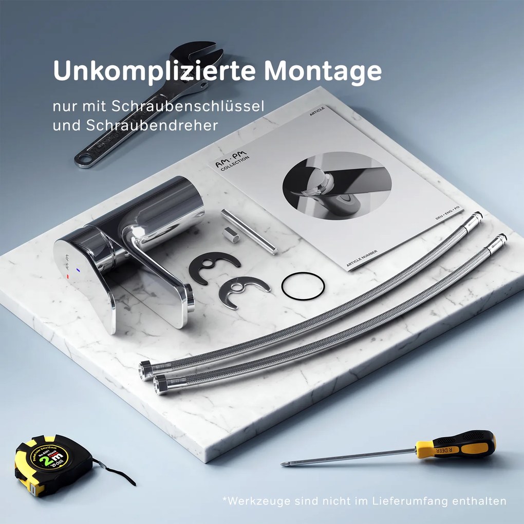 Umývadlová batéria AM.PM X-Joy FXA02800 jednopáková, chróm