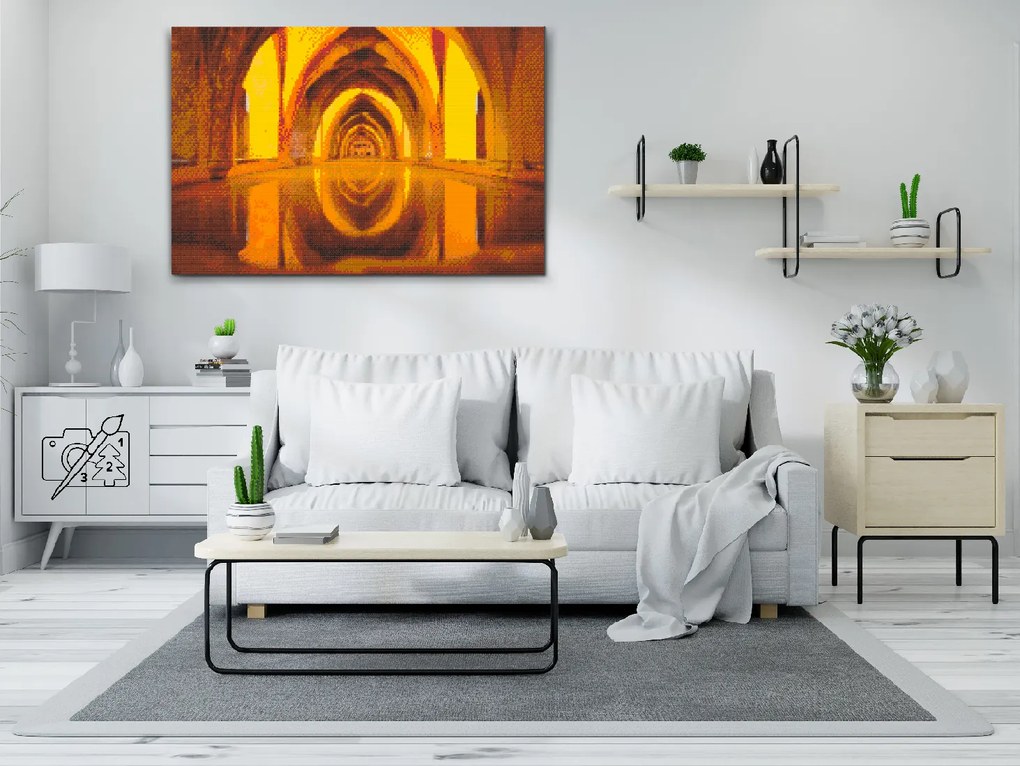 Gario Diamantové maľovanie Hrad Alcázar, Segovia 3 Rozmery: 120 x 80 cm, Rámovanie: Iba zrolované plátno, Diamanty: Okrúhle