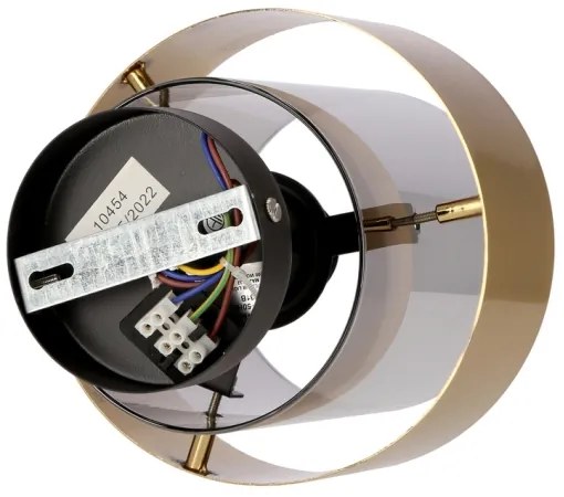 Prisadený luster SPIEGA 1xE27/60W/230V zlatá/čierna