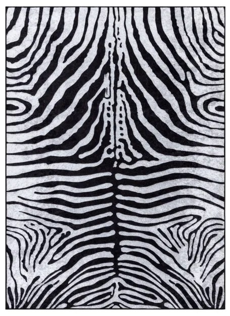Koberec MIRO 51331.803 zebra, čierny / biely