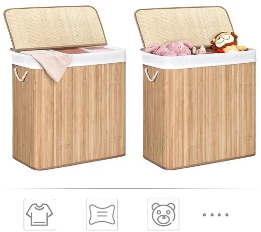 Kôš na bielizeň GUS, hnedý