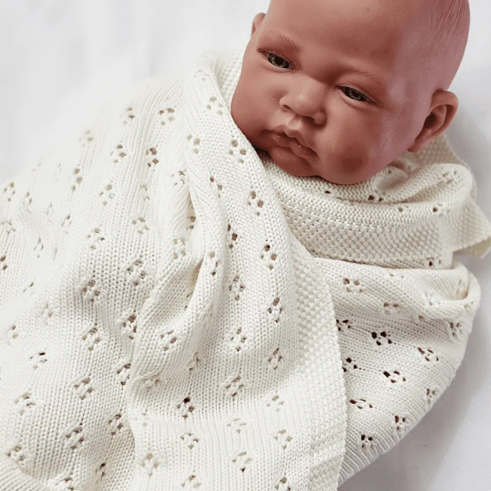 Bambusová prikrivka vanilka 80×100 cm