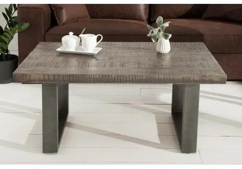 Konferenčný stôl 38661 100x60cm Drevo Mango šedý  - Komfort-nábytok