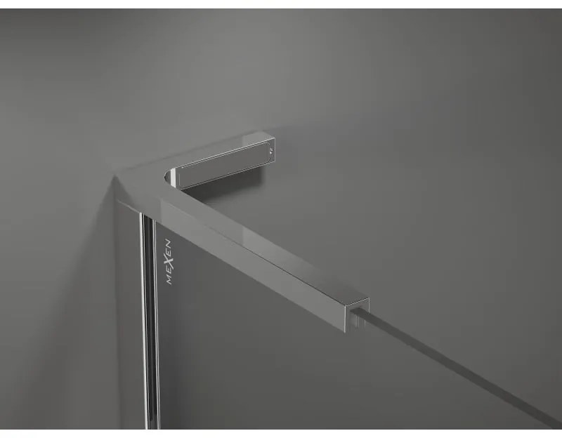 Mexen Velar L, sprchový kút s posuvnými dverami 90 x 70 cm, 8mm sklo námraza, chrómová, 871-090-070-33-01