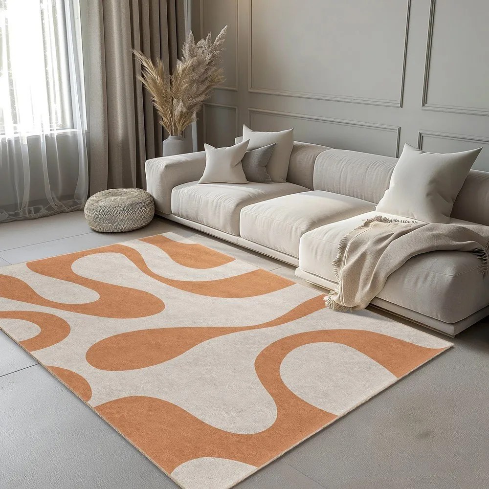 Oranžový prateľný koberec 160x230 cm Caramel Latte – Mila Home