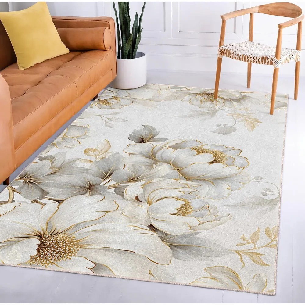 Krémový prateľný behúň 80x200 cm Soft and Gentle – Mila Home