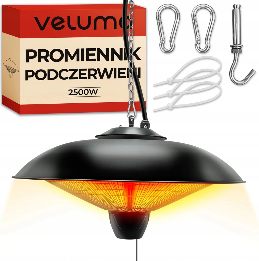 Žiarič 2500 W Závesný hliníkový ohrievač na terasu Balkón