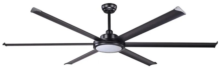 FARO 34203-130 - LED Stropný vent. ROTTERDAM XL LED/32W/230V čierna pr. 200 cm+DO