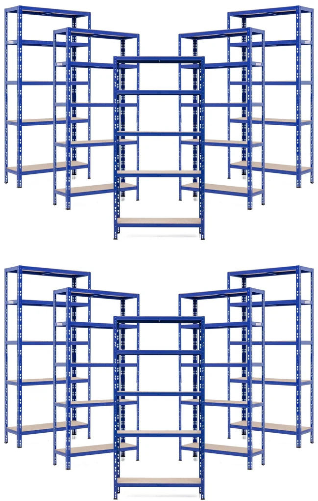 Trestles Balíček 10xSUPER HIT - Policový regál 1800x900x600 Farba: modrá