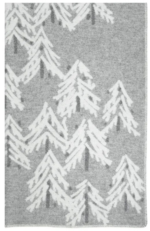 Vlnená deka Kuusi 130x200, svetlo sivá