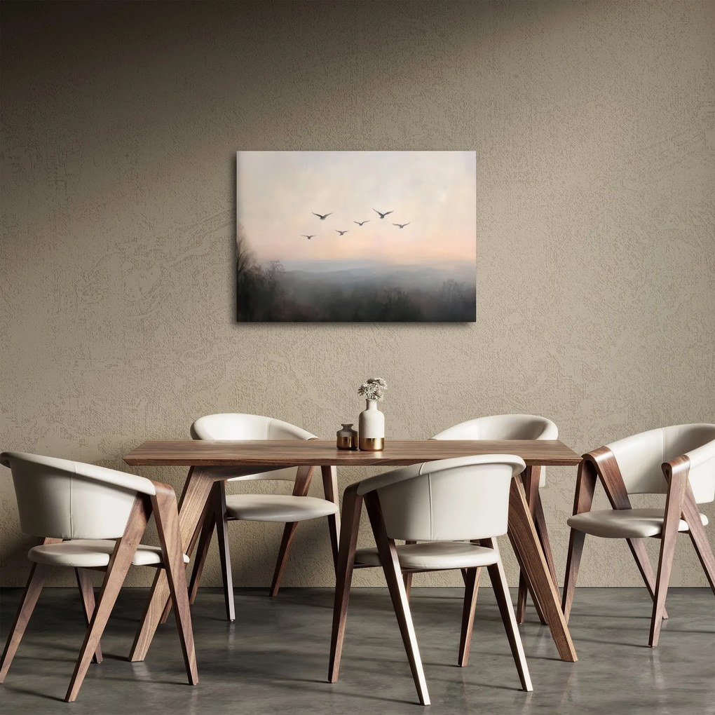 Obraz - Hejno vtákov (70x50 cm)