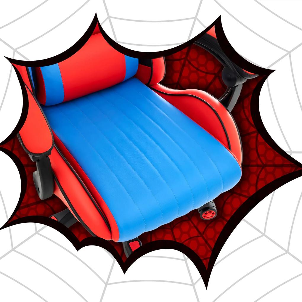 Hells Detská herná stolička HC-1005 HERO Spider KIDS Červená Modrá