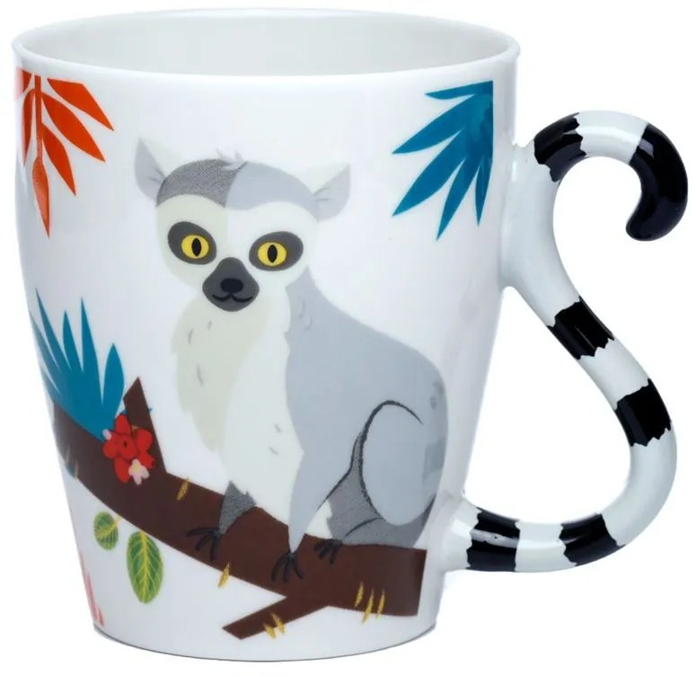 773785 Porcelánový hrnček s chvostíkom - Lemur