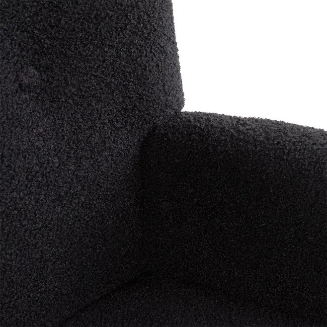 Kreslo MOSS TEDDY BOUCLE čierne ALL 830599