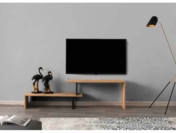 TV stolík OVIT 44x153 cm hnedá/čierna