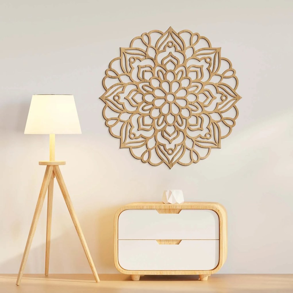DUBLEZ | Drevená 3D mandala na stenu - Neferet