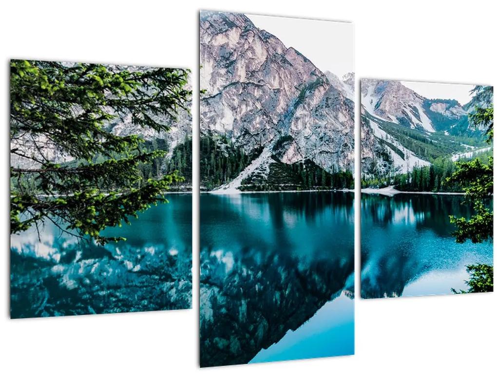 Obraz Jazerá v Alpách (90x60 cm)