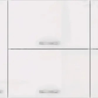 Horná kuchynská skrinka Bianka 60GU, 60 cm, biely lesk%