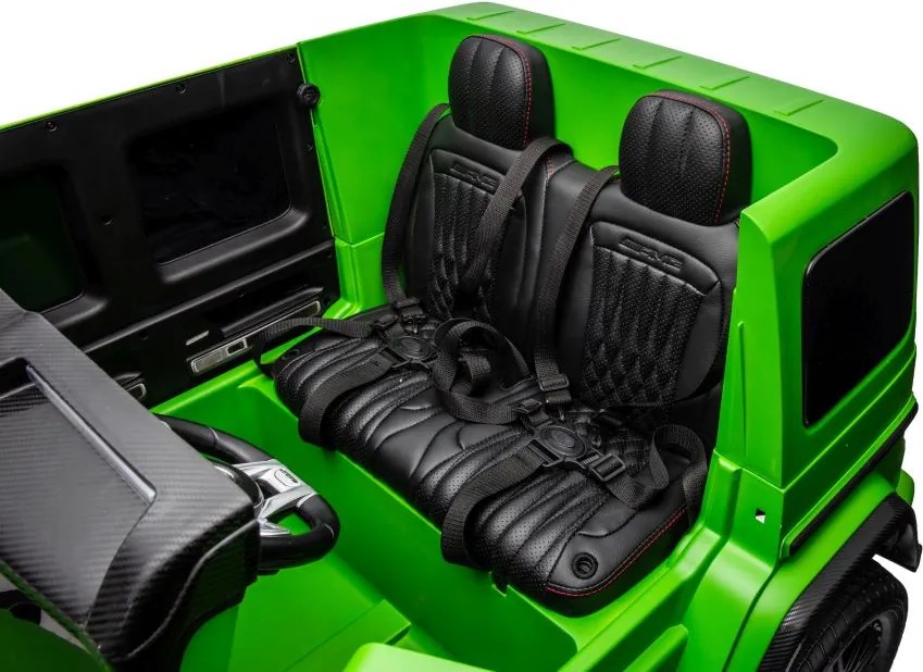 LEAN CARS Elektrické autíčko Mercedes G63 XXL zelené lakované 4x4