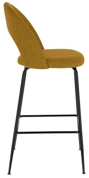 Barová stolička mahalia 63 cm horčicová MUZZA